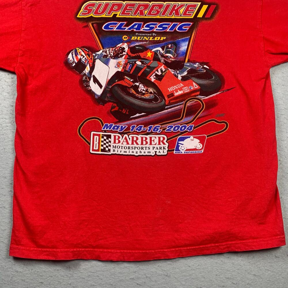 Vintage Honda Superbike Classic Shirt Mens XL 2004 Motorcycle Racing Event Bike - Picture 15 of 16